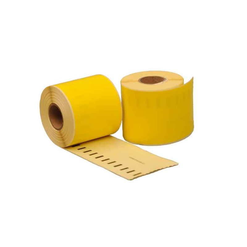Etiquetas Compatíveis DYMO 99019-C-amarelo, 59mm x 190mm, 110 etiquetas por rolo, adesivo permanente